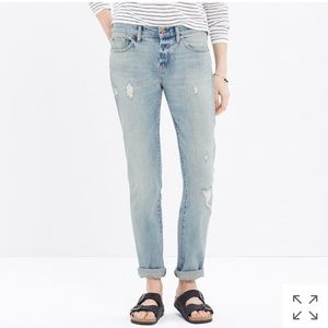 NWOT Madewell slim boyjean in kinsley wash
